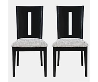 Jofran Urban Icon Contemporary Slotback Upholstered Dining Chair (Set of 2)