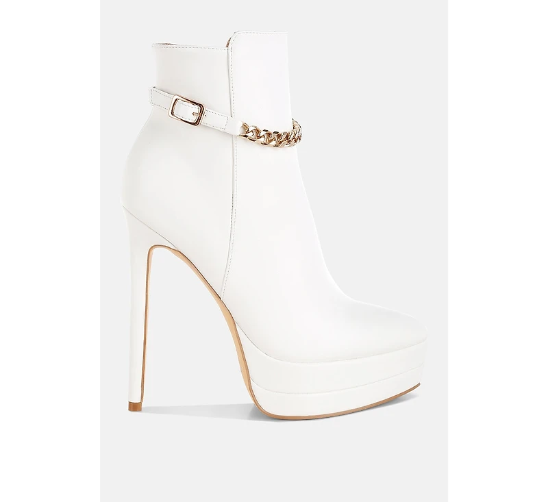 Narok Metallic Chain Detail Boots