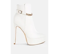 Narok Metallic Chain Detail Boots