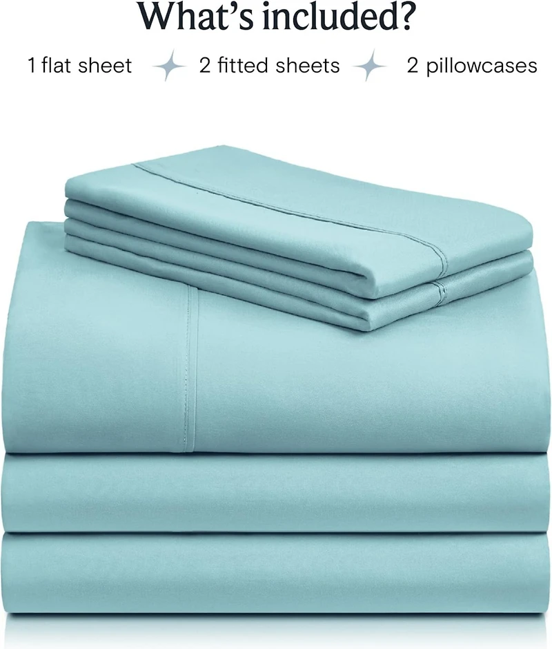 5PC Silky Soft Cooling Deep Pocket Performance Sheet Set