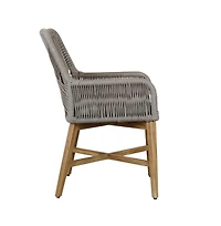 Kosas Home Marley Outdoor Dining Chair Ash Gray