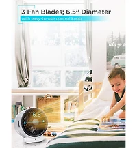 Black+Decker Dual Function Desktop Heater & Fan, 3 Settings, 750W/1500W Space Heate, White