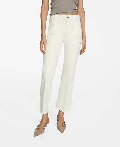 Mango Women's Alex Slim Fit Medium Rise Jeans