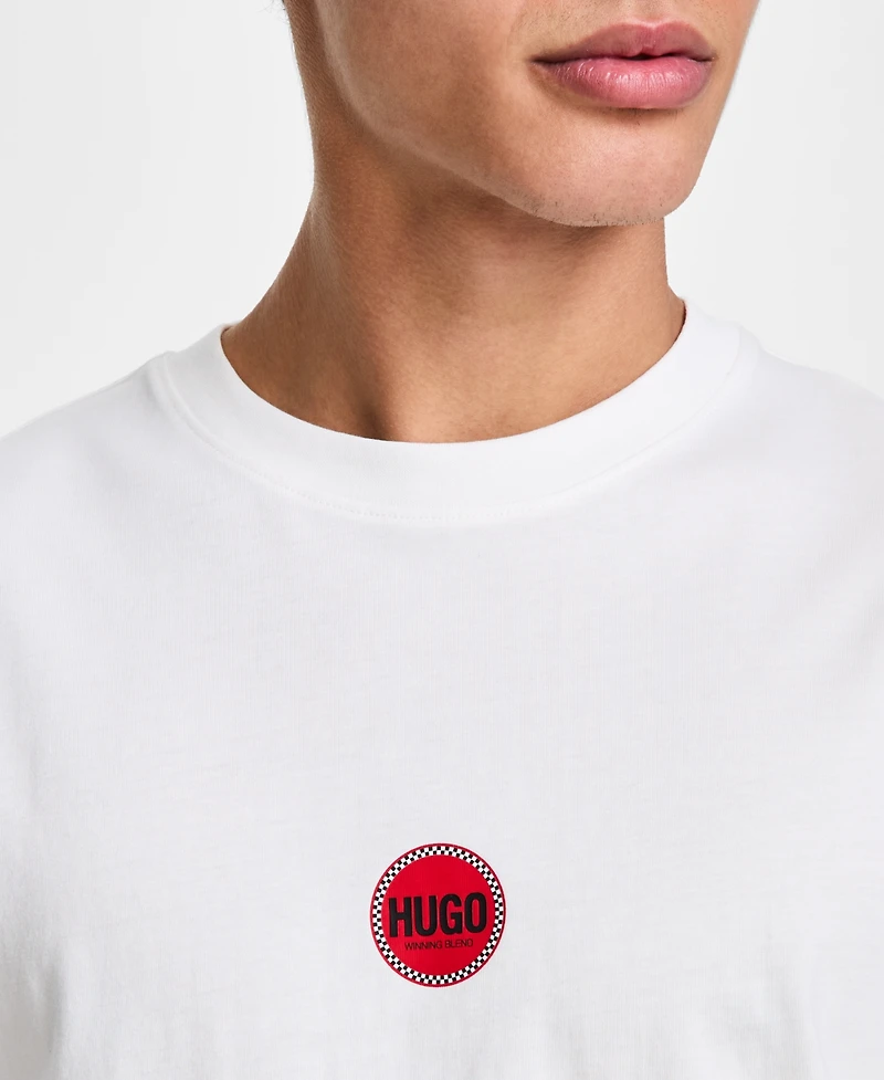 Hugo by Boss Men's Derdcho Relaxed Fit Short Sleeve Logo Graphic T-Shirt