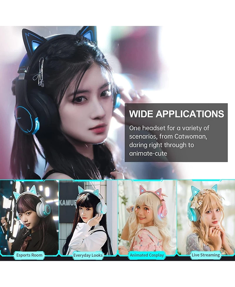 Edifier G5BT Cat Wireless Bluetooth Ear Gaming Headset with Mic