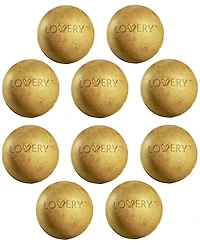 Lovery 10-Pc. 24K Gold Bath Bomb Spa Balls Gift Set