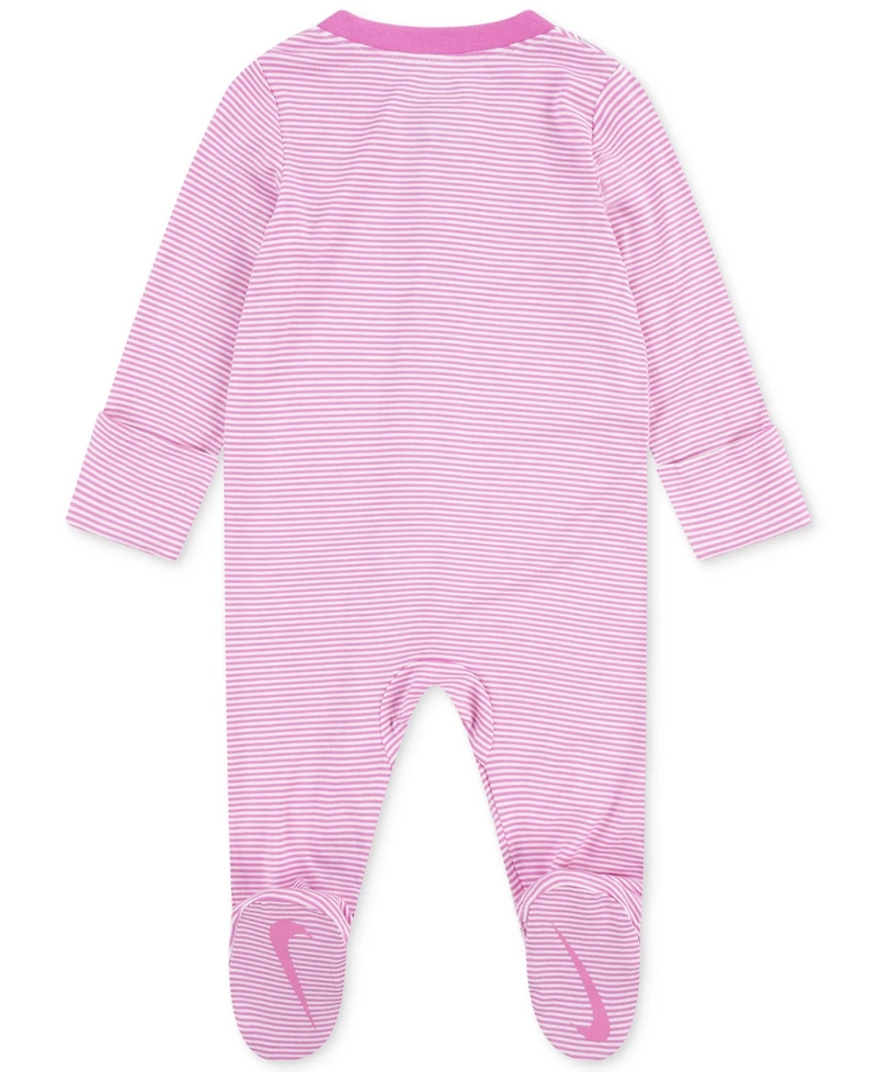 Nike Baby Boy or Girl Viscose Striped Footed Coverall