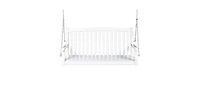 Slickblue Acacia Wooden Curved Back Hanging Porch Swing Bench with Mounting Chains