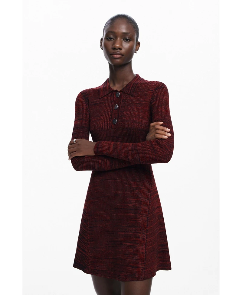 Desigual Women's Polo neck short dress