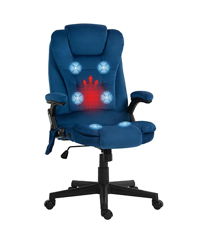 Vinsetto 6 Point Vibrating Massage Office Chair with Lumbar Heat