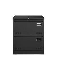 Filing Cabinet Lateral File 2 Drawer with Lock Metal Cabinets Three Office for Legal/Letter/A4/F4