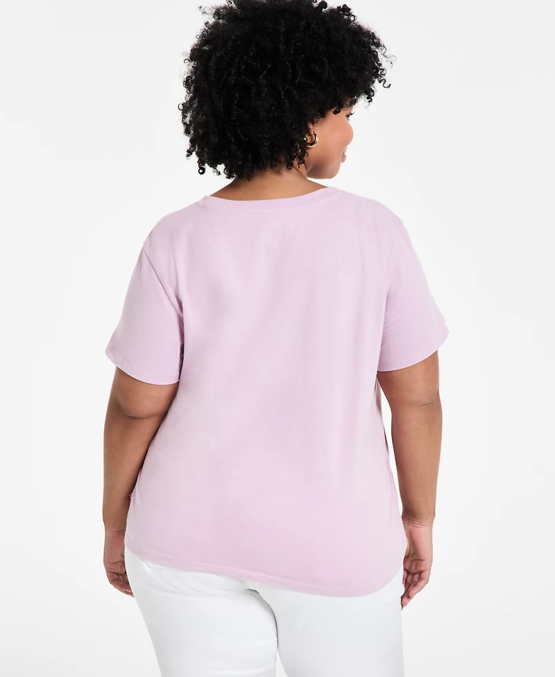 Levi's Plus Cotton Perfect Logo Lily T-Shirt