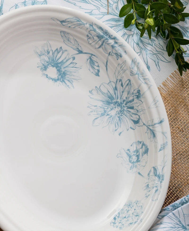 Fiesta Botanical Floral Oval Platter