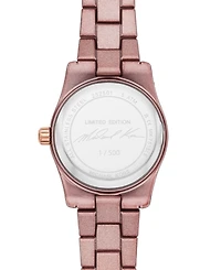 Michael Kors Women's Limited Edition Lexington Three-Hand Smokey Rose Stainless Steel Watch, 26mm