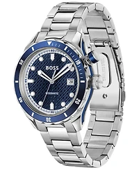 Hugo Boss Men's Bossmatic Silver Stainless Steel Watch