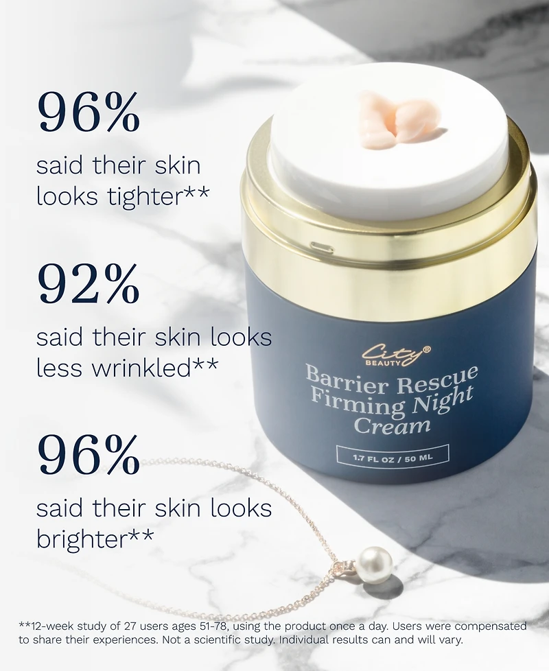 City Beauty Barrier Rescue Firming Night Cream, 1.7 fl. oz./50 mL