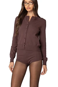 Edikted Womens Ashlin Button Up Knit Cardigan