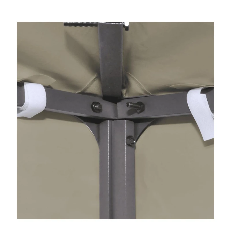 vidaXL Gazebo Cover Canopy Replacement 1 oz/ft² Beige 9.8'x13.1'