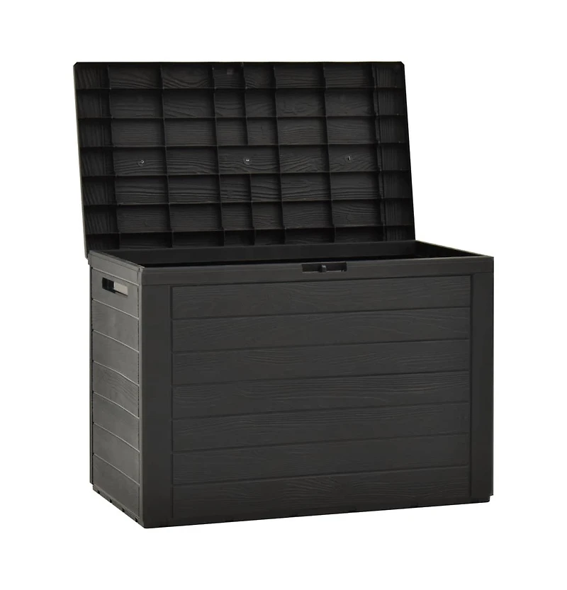 vidaXL Patio Storage Box Anthracite 38.7"x17.3"x21.7"