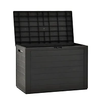 vidaXL Patio Storage Box Anthracite 38.7"x17.3"x21.7"