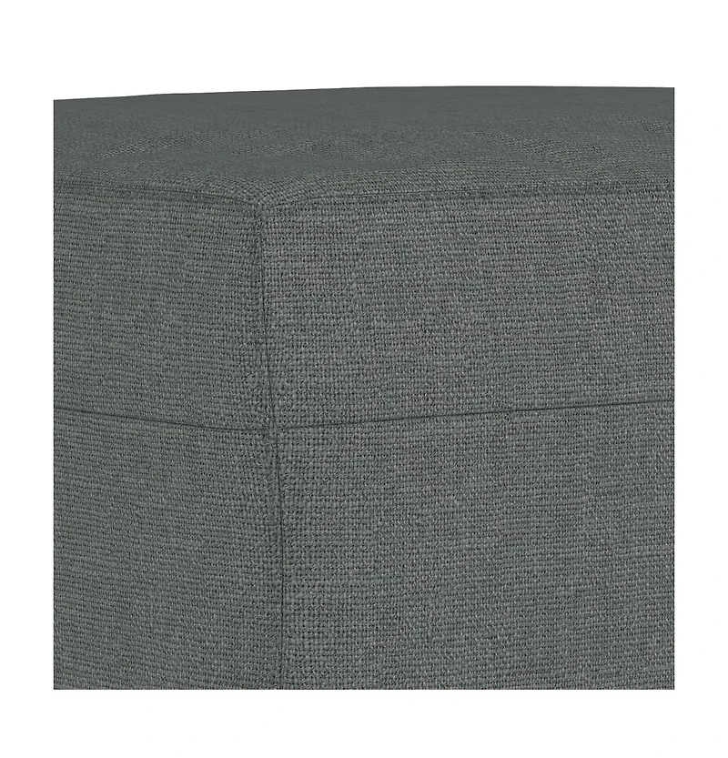 vidaXL Footstool Dark Gray 23.6"x19.7"x16.1" Fabric