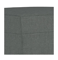 vidaXL Footstool Dark Gray 23.6"x19.7"x16.1" Fabric