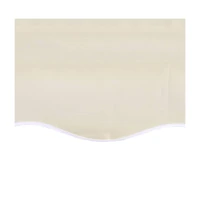 vidaXL Awning Top Sunshade Canvas Cream 13.1'x9.8' (Frame Not Included)