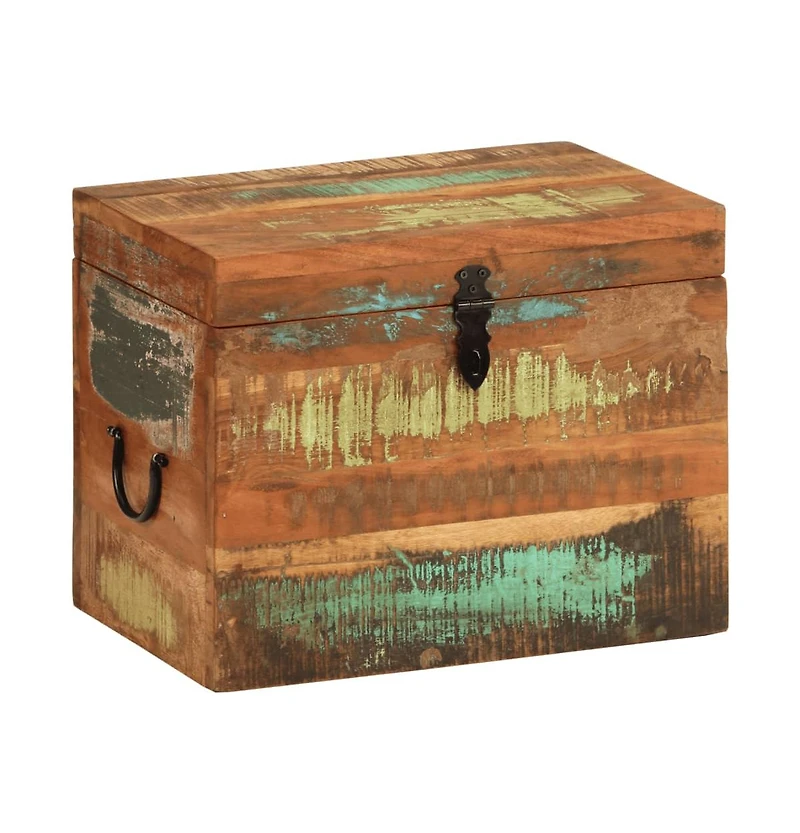 Reclaimed Storage Box Solid Wood