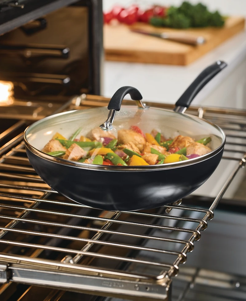 Rachael Ray Cucina Ceramic Nonstick 11" Stir Fry Pan with Lid