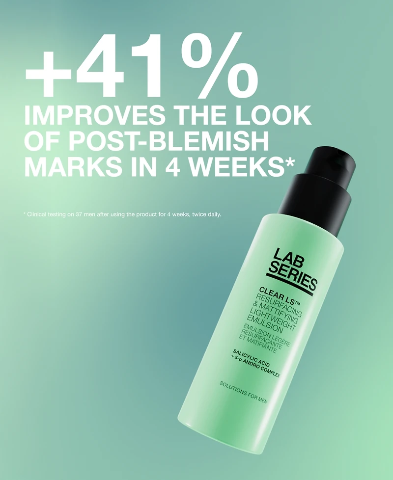 Lab Series Skincare for Men Clear Ls Resurfacing & Mattifying Lightweight Emulsion, 1.7 oz.