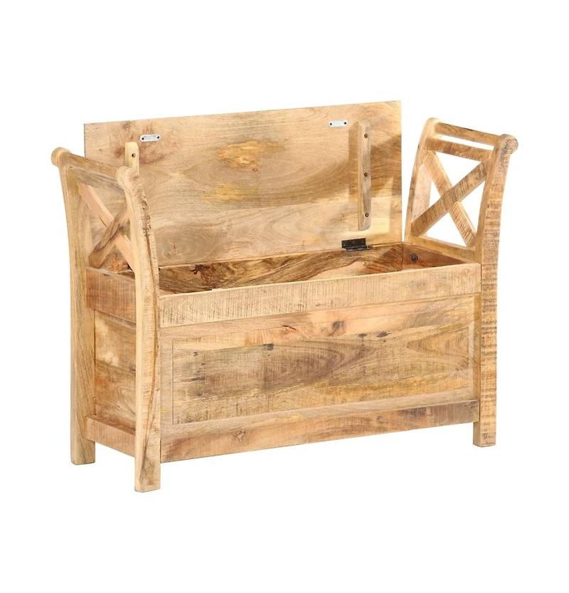 Hall Bench 40.6"x13"x28.3" Solid Mango Wood