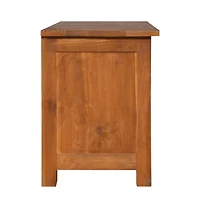 Tv Stand 39.4"x11.8"x15.7" Solid Wood Teak