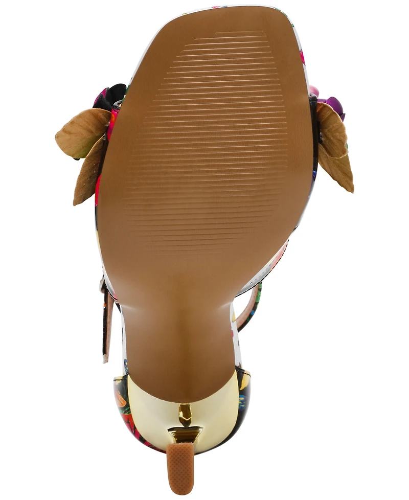 Betsey Johnson Women's Mikah Floral Stiletto Dress Sandals