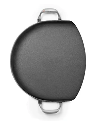 Outset Cast Iron 14" Grill Skillet with Forged Handles