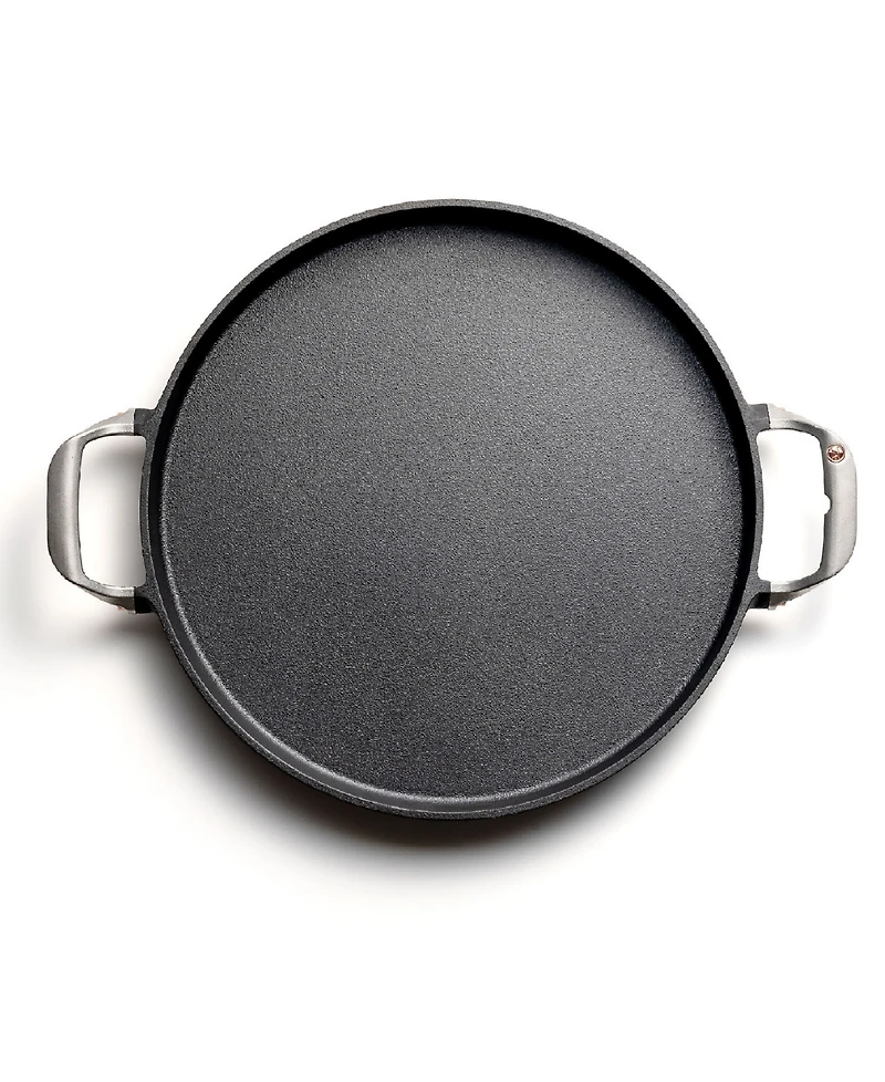 Outset Cast Iron 14" Grill Paella and Deep Dish Pizza Pan