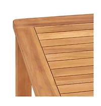 vidaXL Patio Dining Table 55.1"x31.5"x30.3" Solid Teak Wood