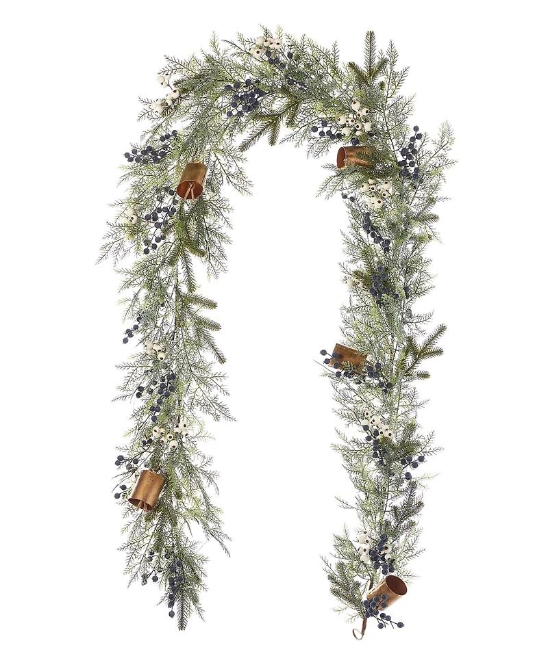 Seasonal 9" Pre-Lit Mixed Mica Foliage Garland