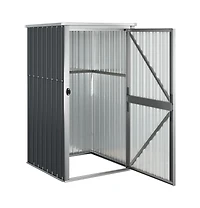 Garden Tool Shed Anthracite 34.6"x35"x63.4" Galvanized Steel