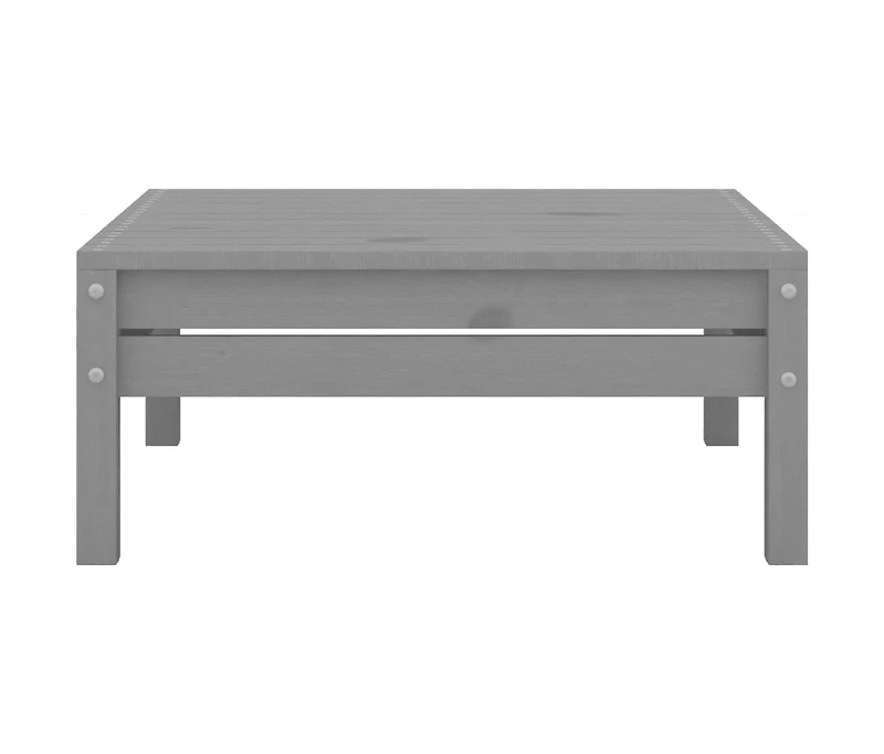 vidaXL 3 Piece Patio Lounge Set Gray Solid Wood Pine