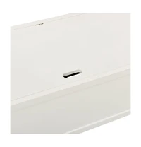 vidaXL Bench White 42.1"x17.7"x29.7" Solid Wood Fir