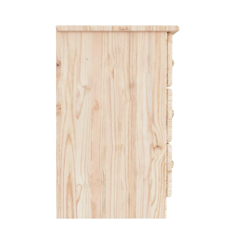 vidaXL Bedside Cabinet Alta 16.1"x13.8"x21.9" Solid Wood Pine