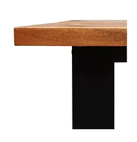 Dining Table with Live Edge 55.1"x31.5"x29.5" Solid Wood Acacia