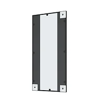 vidaXL Wall Mirror Black 15.7"x31.5" Rectangle Iron