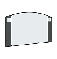 vidaXL Wall Mirror Black 39.4"x23.6" Arch Iron