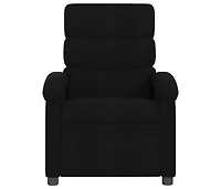 vidaXL Massage Recliner Chair Black Fabric