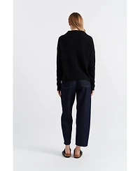Chinti & Parker Women's Pure Cashmere Summer Collared Sweater