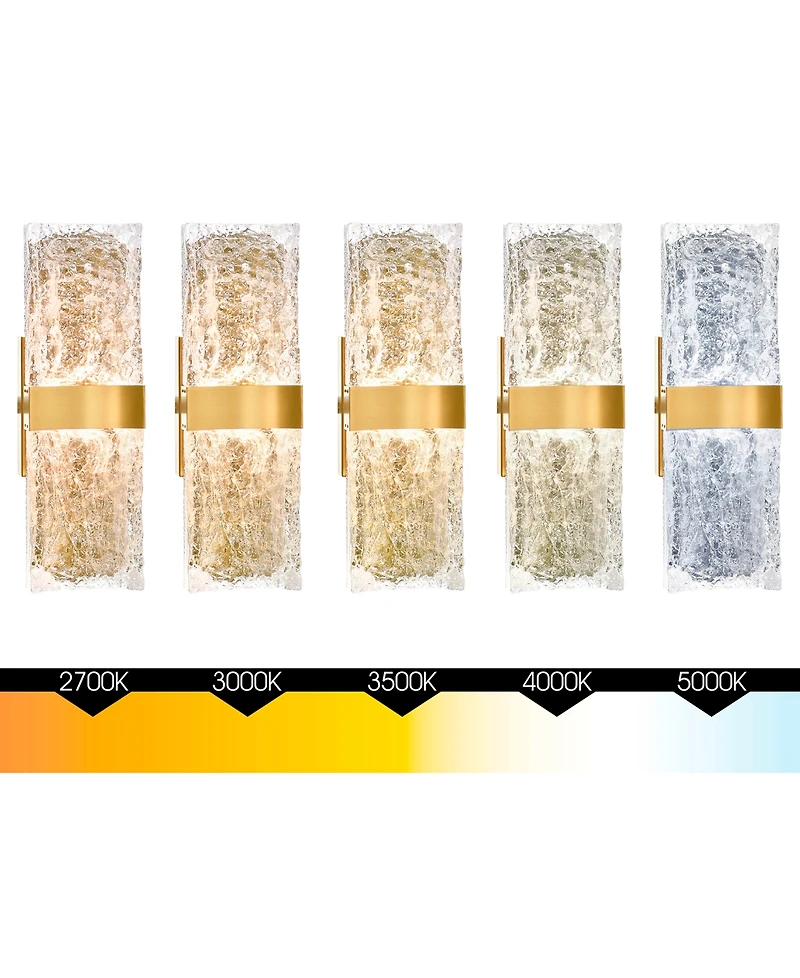 Cwi Lighting 20" Metal Lava Integrated Led Wall Light