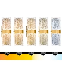 Cwi Lighting 20" Metal Lava Integrated Led Wall Light