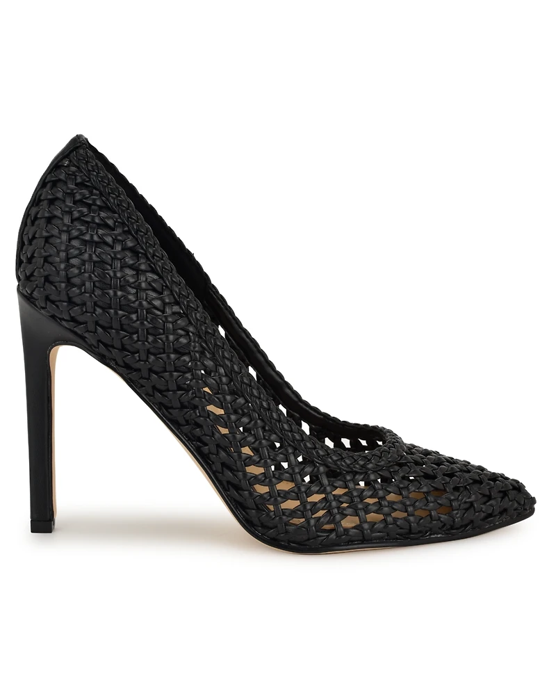 Nine West Women's Tatiana Woven Stiletto Pointy Toe Dress Pumps