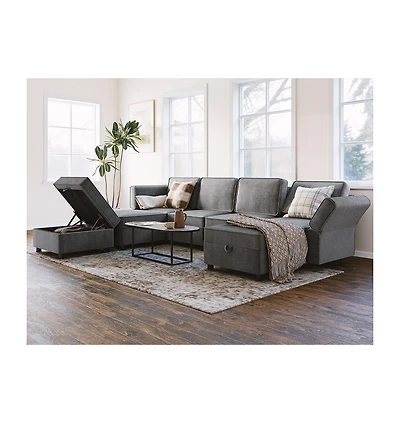 gaomon 113.4" Chenille Reversible Sectional Sofa, -Seater Modular Sectional Sofa, Comfy Sectional Sleeper Sofa Couch with Chaise